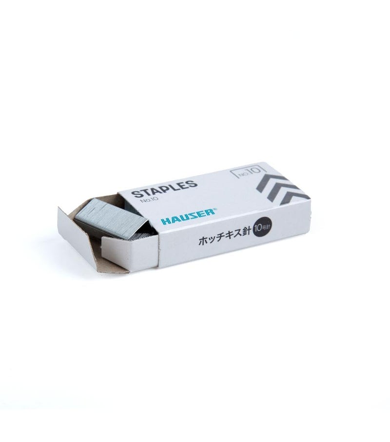 HAUSER Staples Set | White | 4 Pieces | Durable Paper Fasteners for Office, School & Home Use - Image 2